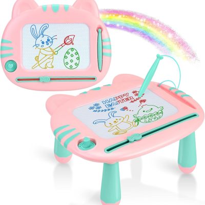Toddler Toys for Girls, Magnetic Drawing Board,Toddler Toys 3-5,  Cute Doodle Board, Educational Learning Baby Toy for 3 4 5 6 Year Old Girl, 3 4 5 Year Old Girl Birthday Christmas Gift