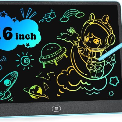 LCD Writing Tablet for Kids, 16 Inch Colorful Doodle Board Drawing Tablets, Toddler Educational Learning Toys for 3 4 5 6 7 8 Year Old Boys Girls Birthday Christmas Gift