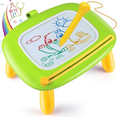 Toddler Girl Boy Toys,Magnetic Drawing Board for Toddlers,Early Learning Doodle Board Writing Painting Sketch Pad, Birthday Easter Valentines Day Gifts for 1 2 3 Year Old (Green)
