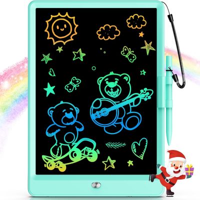 10 Inch LCD Writing Tablet for 3 Year Olds - Electronic Drawing Pad and Doodle Board as Educational Birthday Gifts for Girls and Boys (Green)