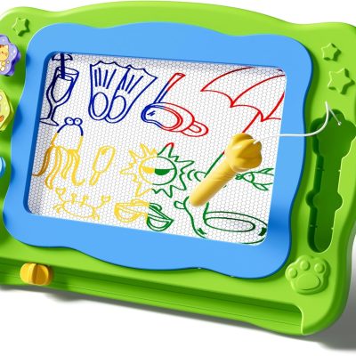 Large Magnetic Drawing Board for Toddlers, Magnetic Doodle Board for Kids,  Magnet Erasable Writing Pad, Preschool Education Travel Toys for Kids Boys Girls Age 3 4 5 6 7 8 Years Old
